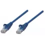 Intellinet Netzwerk-Patchkabel, Cat5e, 1,5 m, Blau, CCA, U/UTP, PVC, RJ45, vergoldete Kontakte, Snagless, mit Knickschutz, lebenslange Garantie