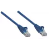 Intellinet Netzwerk-Patchkabel, Cat5e, 1,5 m, Blau, CCA, U/UTP, PVC, RJ45, vergoldete Kontakte, Snagless, mit Knickschutz, lebenslange Garantie