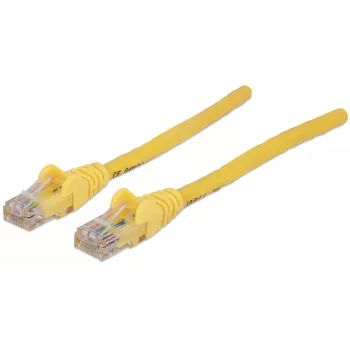 Intellinet Netzwerk-Patchkabel, Cat6A, 7,5 m, Gelb, Kupfer, S/FTP, LSOH/LSZH, PVC, RJ45, vergoldete Kontakte, rastnasenfrei, angespritzt, lebenslange Garantie