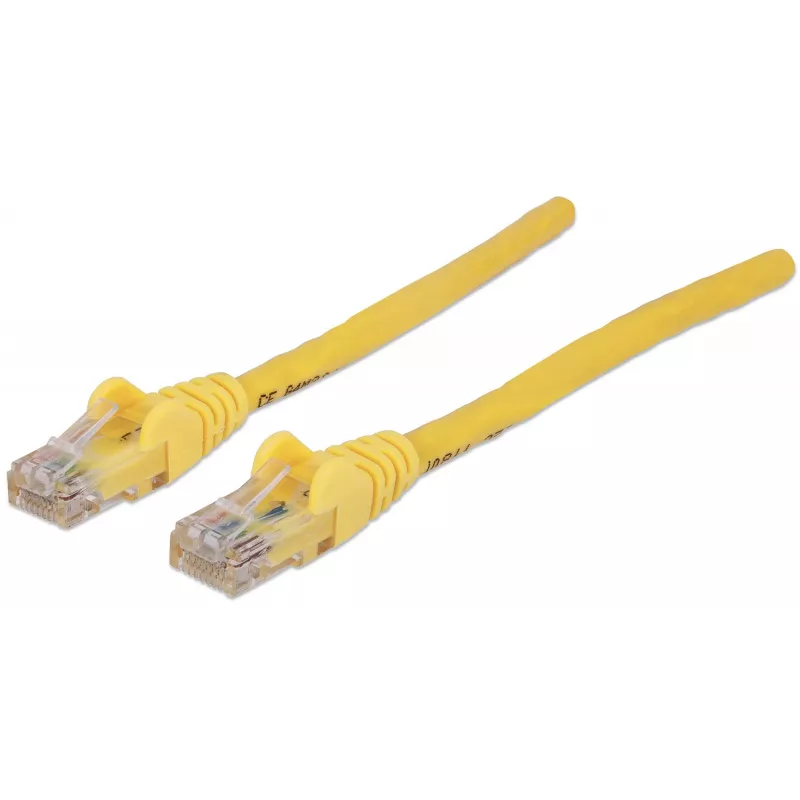 Intellinet Netzwerk-Patchkabel, Cat6A, 30 m, Gelb, Kupfer, S/FTP, LSOH / LSZH, PVC, RJ45, vergoldete Kontakte, rastnasenfrei, angespritzter Knickschutz, lebenslange Garantie