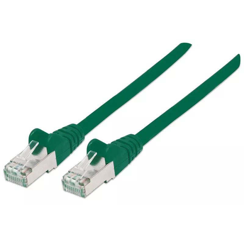 Intellinet Netzwerk-Patchkabel, Cat6A, 30 m, Grün, Kupfer, S/FTP, LSOH / LSZH, PVC, RJ45, vergoldete Kontakte, Rastnasenschutz, Zugentlastung, lebenslange Garantie