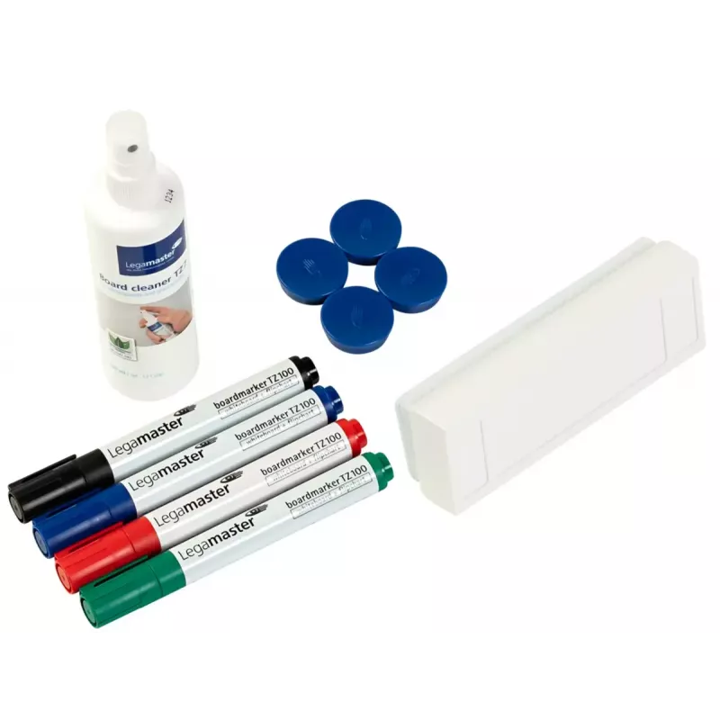 Zubehörset für Whiteboards Legamaster basic 10-teilig, kompatibel mit Legamaster UNIVERSAL, mehrfarbig, 225×45×255 mm