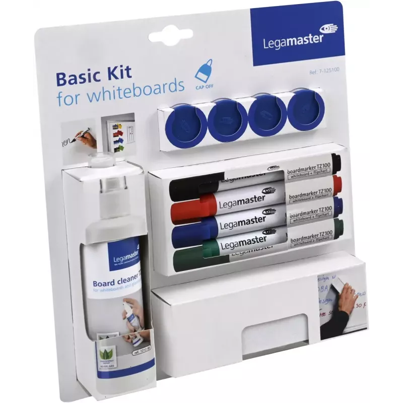 Zubehörset für Whiteboards Legamaster basic 10-teilig, kompatibel mit Legamaster UNIVERSAL, mehrfarbig, 225×45×255 mm