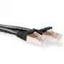 ACT Schwarz 3 Meter SFTP CAT6A Patchkabel mit Knickschutzhülse und RJ45-Steckern