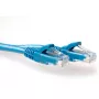 ACT blaues 0,25 Meter U/UTP CAT6A Patchkabel, rastnasenschutz mit RJ45-Steckern
