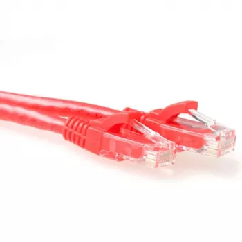 ACT Red 0,25 Meter U/UTP CAT6 Patchkabel snagless mit RJ45-Steckern