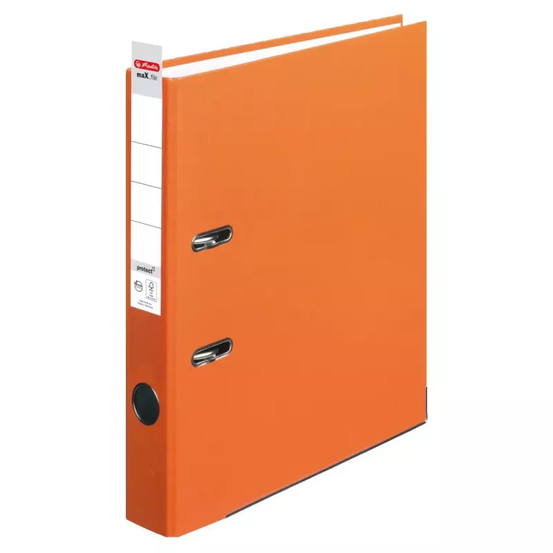 Herlitz maX.file Ringbuch A4 Orange Polypropylen FSC
