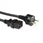 ACT Netzkabel Schutzkontaktstecker CEE 7/7 Stecker (gerade) - C19 schwarz 3 m