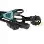 ACT Powercord Splitkabel Netzanschluss CEE7/7 Stecker - 2 x C13 Aufteilung bei: 1,00 m