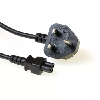 Netzkabel UK-Stecker ACT Powercord C5 schwarz 1,8 m