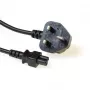 Netzkabel UK-Stecker ACT Powercord C5 schwarz 1,8 m