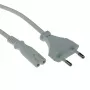 Netzkabel Euro-Stecker - C7-Buchse weiß 1,5 m ACT AK5240