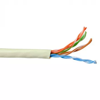 Patchkabel ACT CAT5E U/UTP Litze Elfenbein 100m