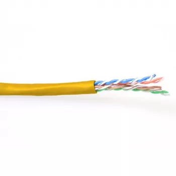 Patchkabel ACT CAT6 U/UTP Litze Gelb 100 m