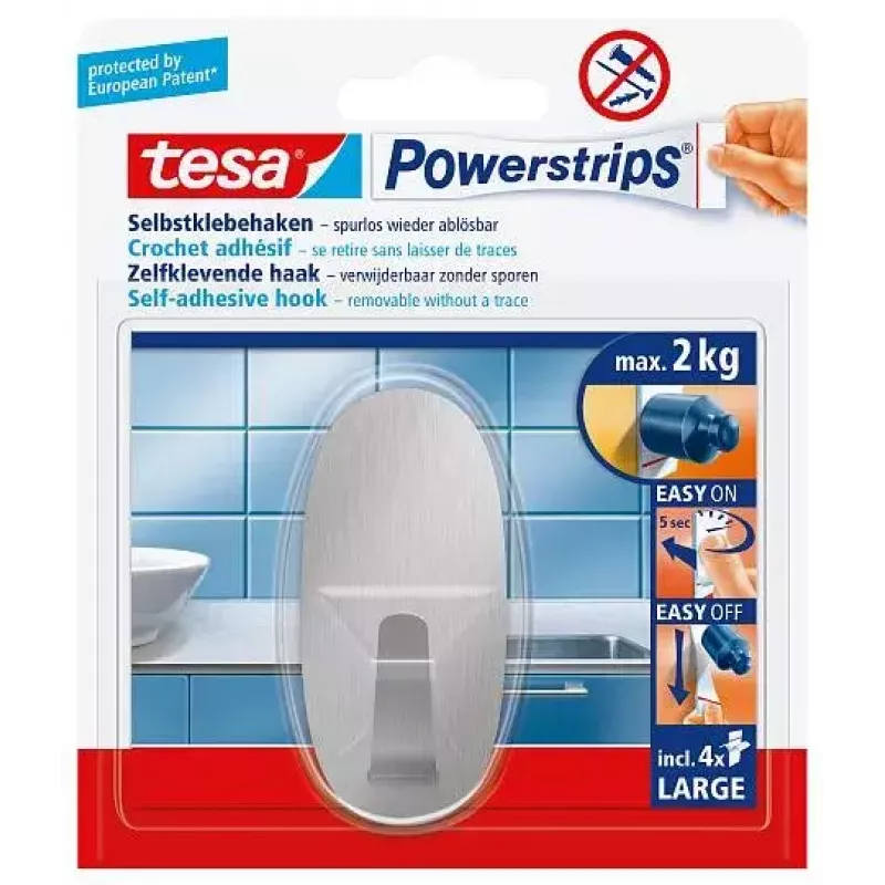 Handtuchhaken TESA 58261-00000 Indoor Metallic 1 Stk.