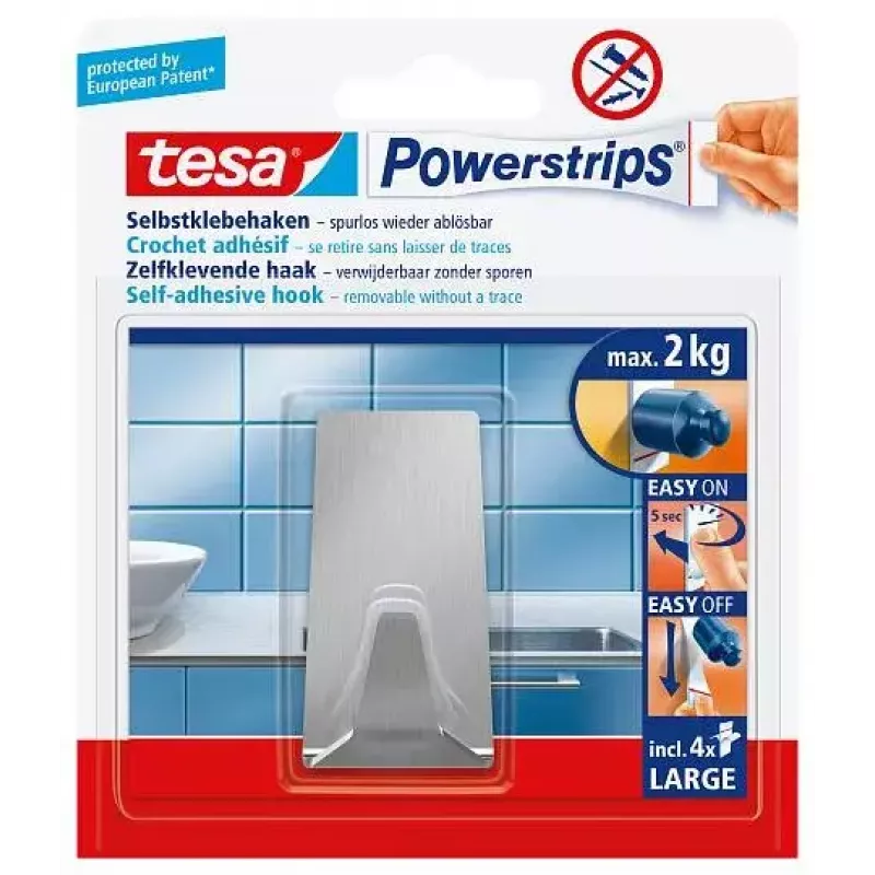Handtuchhaken TESA 58266-00000 Edelstahl Innenbereich