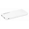 Manhattan Powerbank, 10000 mAh, Ausgang: 2x USB-A (2,1 A & 1 A), Eingang: USB-C & Micro-USB (beide 2 A), Weiß, Ein Jahr Garantie
