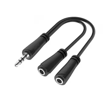 Hama 00200349 Audiokabel 0,15 m 3,5mm 2 x 3,5mm Schwarz