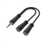 Hama 00200349 Audiokabel 0,15 m 3,5mm 2 x 3,5mm Schwarz