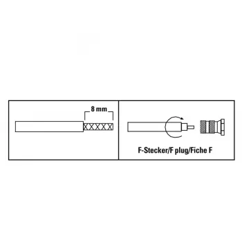 Hama 00205204 Koaxialstecker F-Typ 2 Stk.