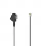 Hama 00201107 Telefonkabel 6 m Schwarz