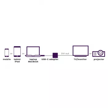 Marmitek Connect USB C to DVI - USB-C-zu-DVI-Adapter