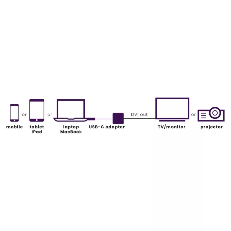Marmitek Connect USB C to DVI - USB-C-zu-DVI-Adapter