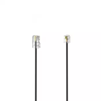 Hama 00201141 Telefonkabel 3 m Schwarz