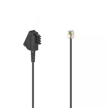 Hama 00201149 Telefonkabel 15 m Schwarz