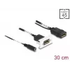 DeLOCK Easy 45 DisplayPort 4K 60 Hz Modul mit DC-Einspeisung 2,1 x 5,5 mm