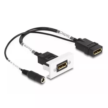 DeLOCK Easy 45 DisplayPort 4K 60 Hz Modul mit DC-Einspeisung 2,1 x 5,5 mm