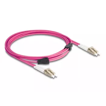 DeLOCK Glasfaserkabel LC Duplex auf LC Duplex OM4 3m