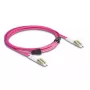 DeLOCK Glasfaserkabel LC Duplex auf LC Duplex OM4 3m
