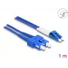 DeLOCK Glasfaserkabel LC Duplex auf SC Duplex Singlemode OS2 1 m