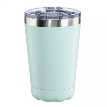 Thermobecher Hama To Go Round 00181586 - 0,27 L blau Edelstahl Becher