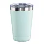 Thermobecher Hama To Go Round 00181586 - 0,27 L blau Edelstahl Becher