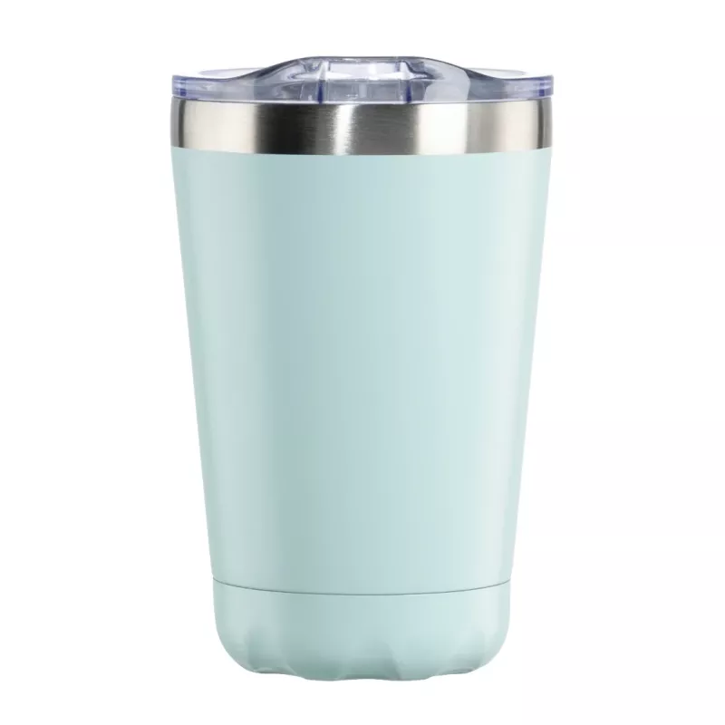 Thermobecher Hama To Go Round 00181586 - 0,27 L blau Edelstahl Becher
