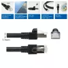 ACT Schwarz 7 Meter S/FTP CAT7 PUR Flex-Patchkabel rastnasenfrei mit RJ45-Steckern (CAT6A-konform)