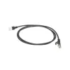 ACT Schwarz 10 Meter LSZH U/FTP CAT6A Datacenter Slimline Patchkabel mit rastfreien RJ45-Steckern