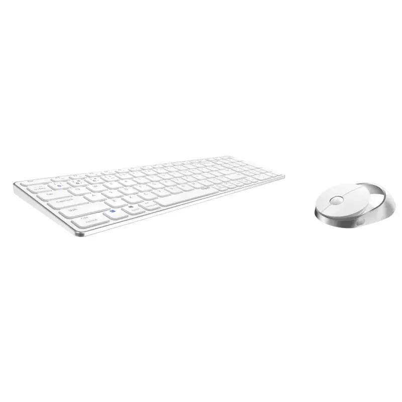 Rapoo 9750M Tastatur Maus enthalten Kabellos Bluetooth QWERTZ Deutsch Weiß