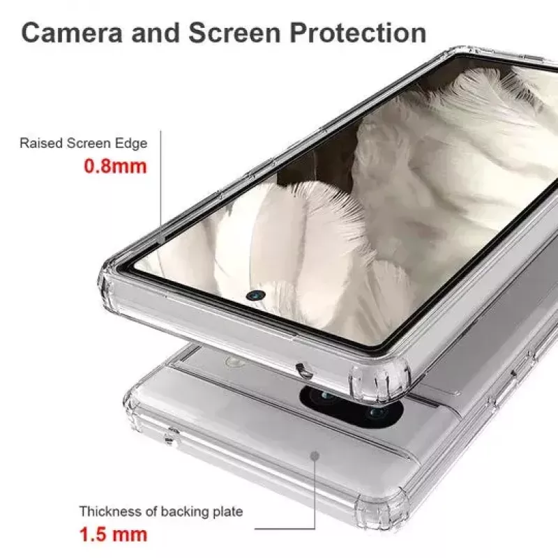 Cover JT BERLIN 10918 Handyhülle Transparent für Google Pixel 7a