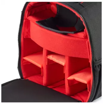 Hama Ohio Rucksack Schwarz, Rot