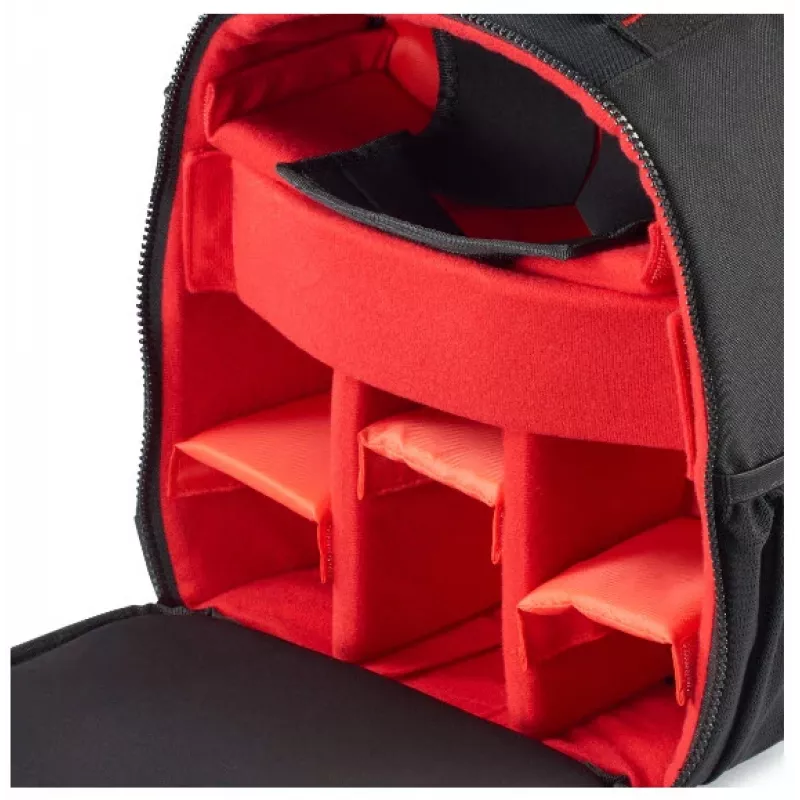 Hama Ohio Rucksack Schwarz, Rot
