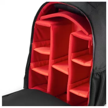 Hama Ohio Rucksack Schwarz, Rot