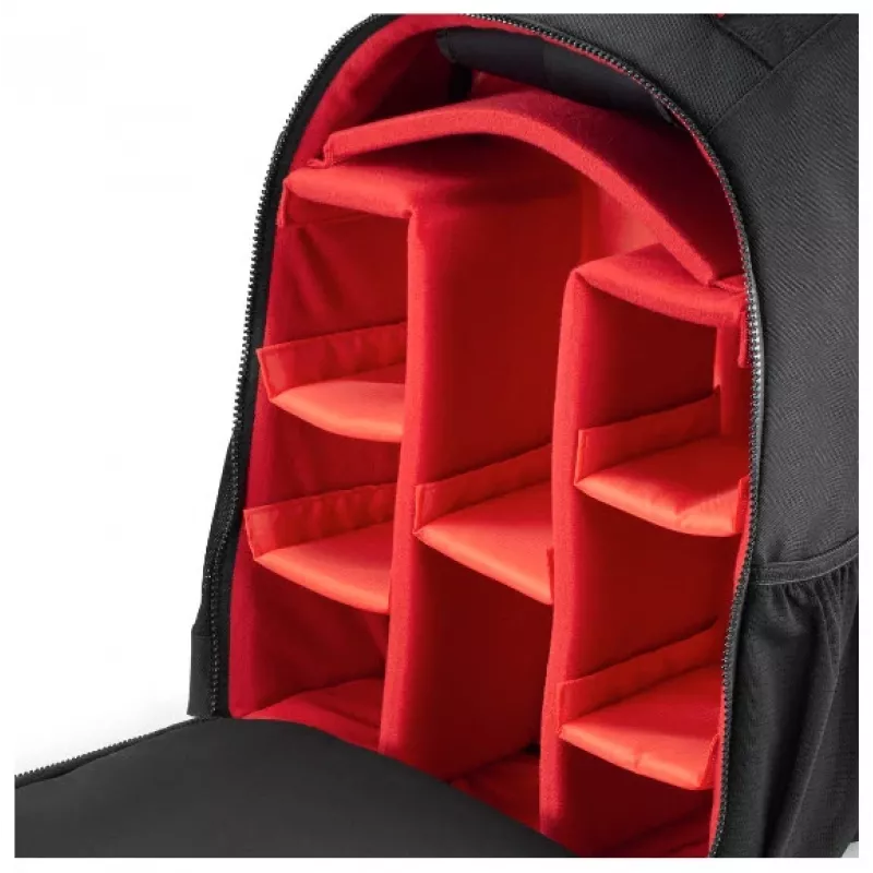 Hama Ohio Rucksack Schwarz, Rot