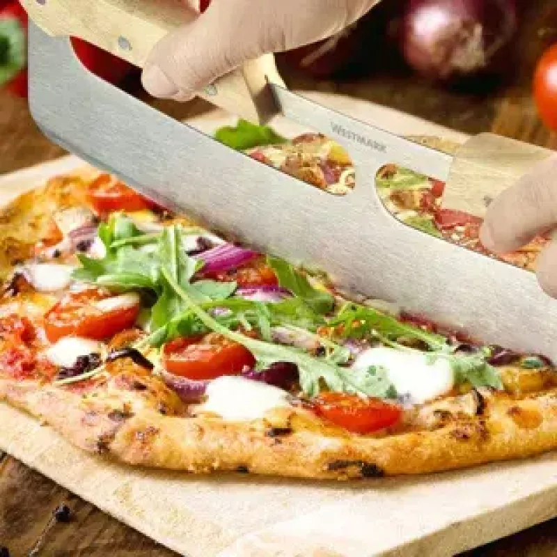 Pizzaschneider Westmark Pro Edelstahl Holzgriff 355 mm