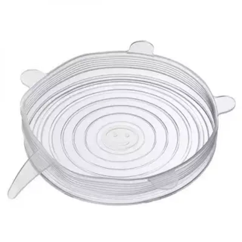 Lebensmittelabdeckungen Westmark 23272260 - transparente Silikondeckel, 6 Stück