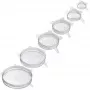 Lebensmittelabdeckungen Westmark 23272260 - transparente Silikondeckel, 6 Stück