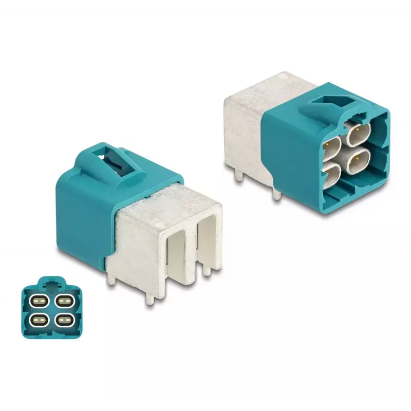 DeLOCK HDMTD Vierfach-Steckverbinder abgewinkelt für Leiterplatten