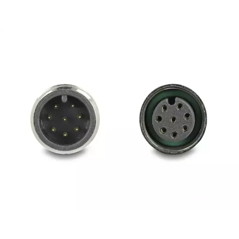 Netzwerkkabel DeLOCK M12 Kabel A-kodiert 8-polig Stecker auf Buchse Cat5e 2 m Schwarz